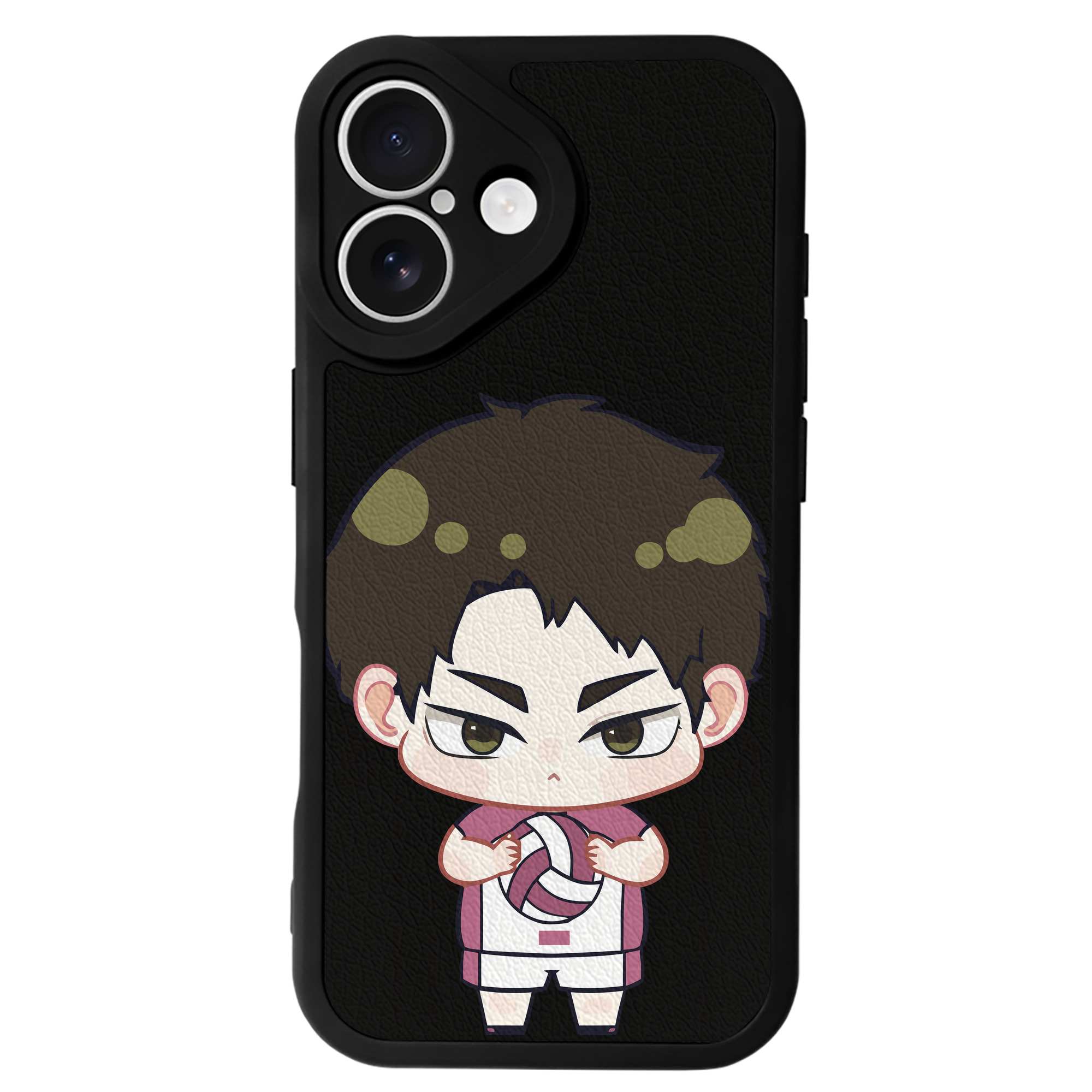 （画像用） ハイキュー!! Haikyu!! 【iPhone 16シリーズ対応】シリコンスマホケース（レザー調） 材質：シリコン